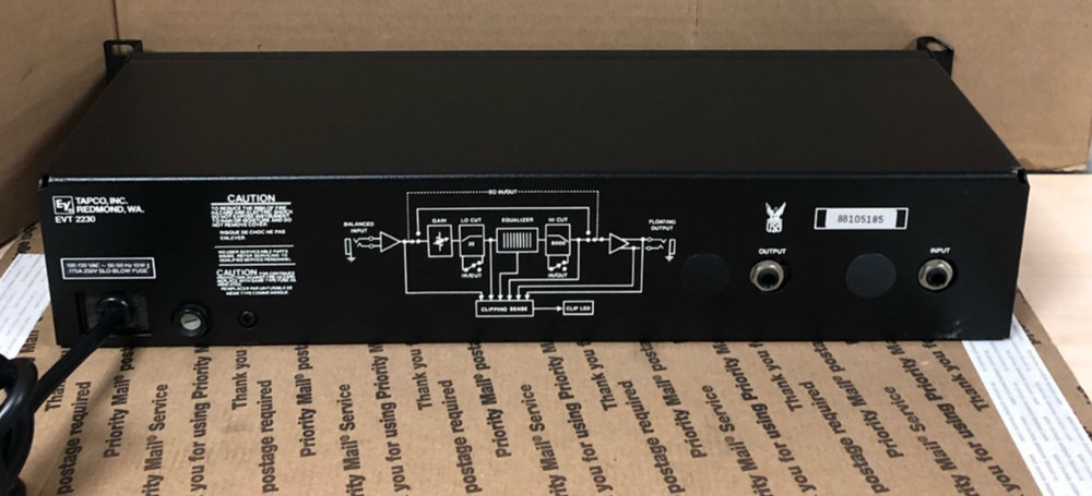 Electro Voice EVT 2230 Tapco Graphic Equalizer (TESTED)