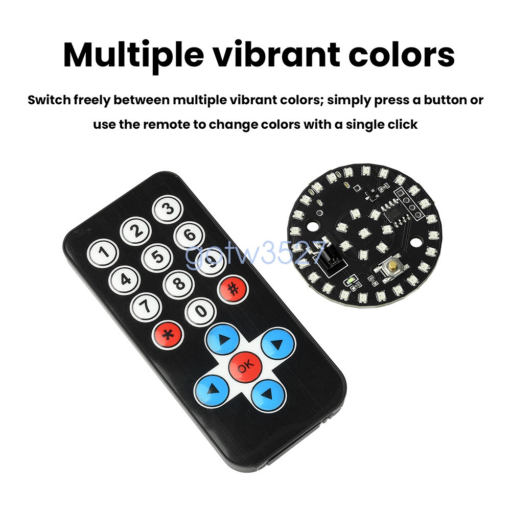 Infrared Remote LED Light 10 Mode DIY Type-C Night Light Infrared Module Light