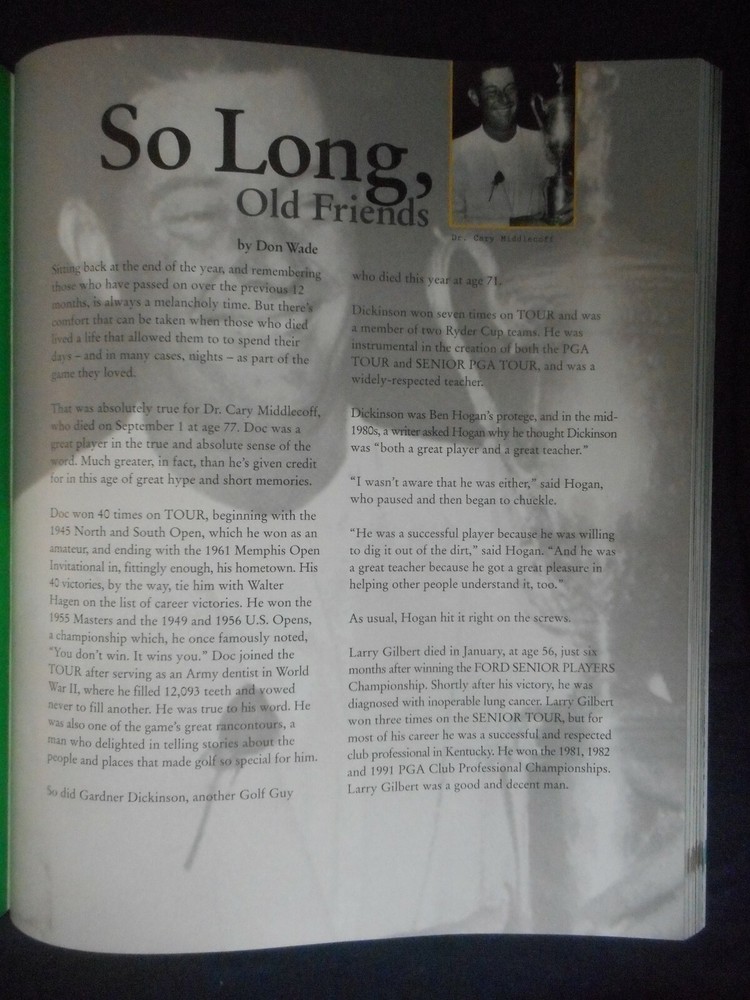 PGA ANNUAL 1999