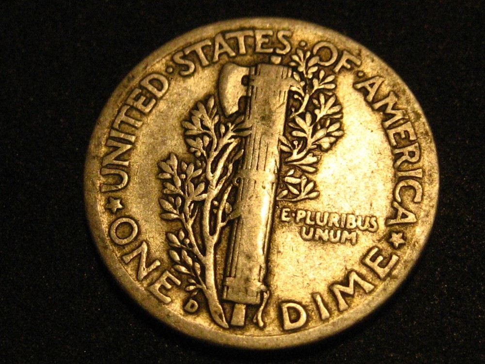 1942-D 90% Silver Mercury Head Dime