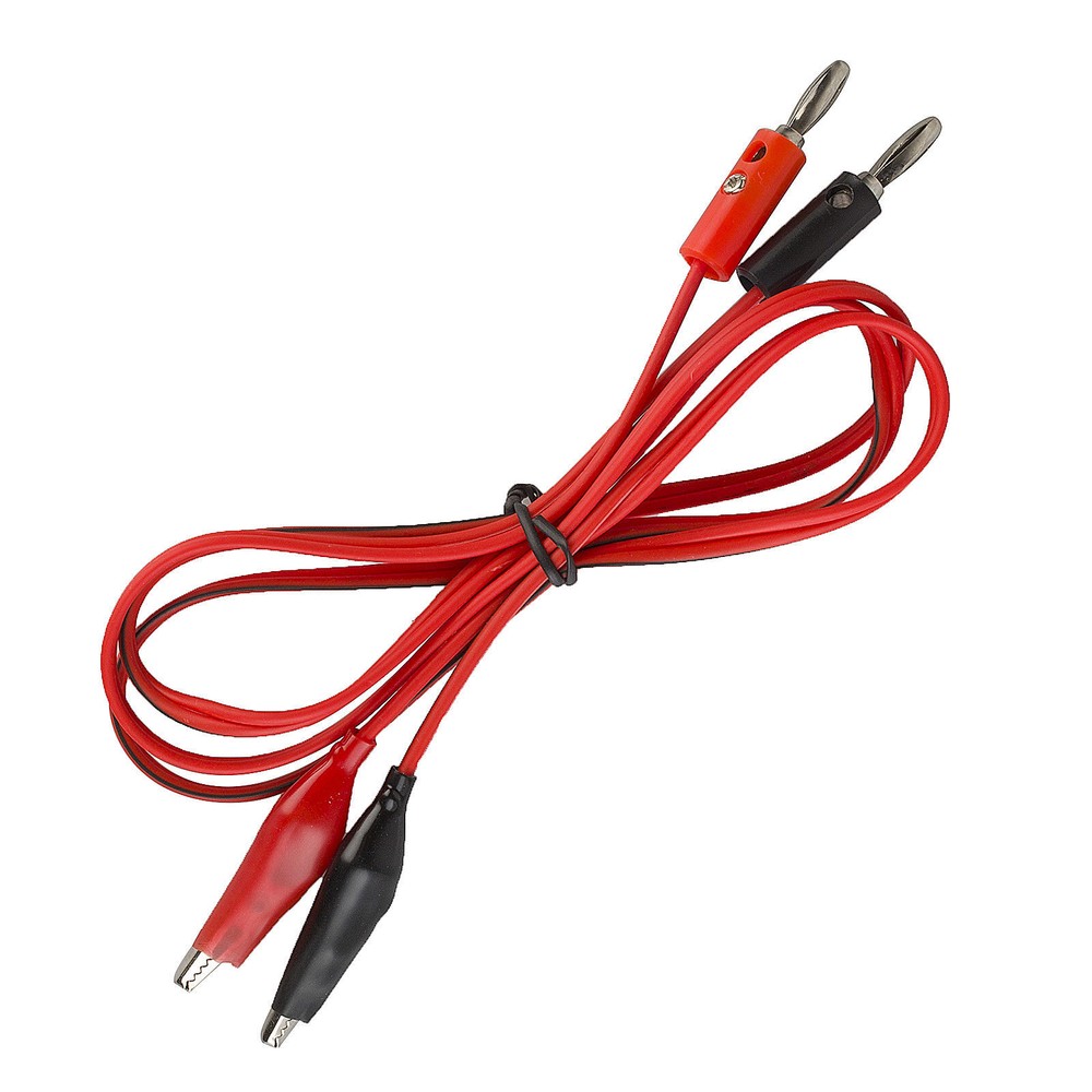 Banana Plug to Alligator Clip Cable Multi Meter Voltage Probe Testing Wire 3ft