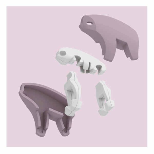 HALF FOREST: Sloth Magnetic Half Toy 3+