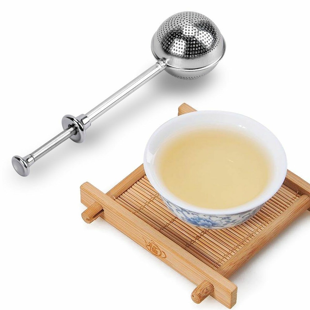 3Pcs Ball Mesh Tea Infuser Loose Leaf Strainer Spice Filter Herb Deeper Diffuser