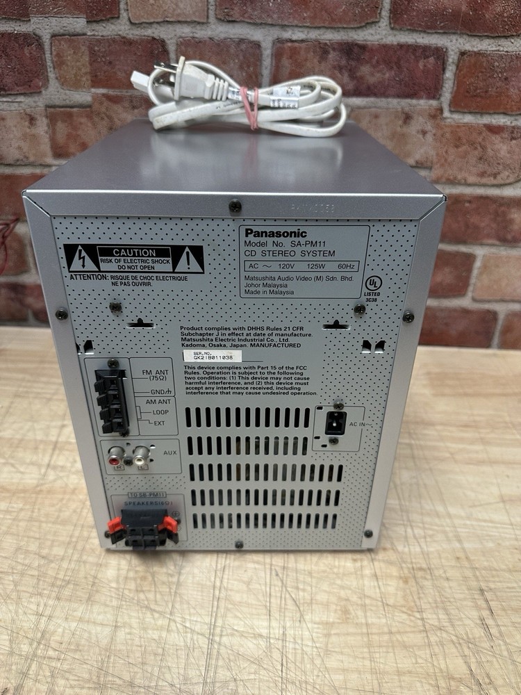 Panasonic SA-PM11 5 CD Changer/Cassette Stereo System Only