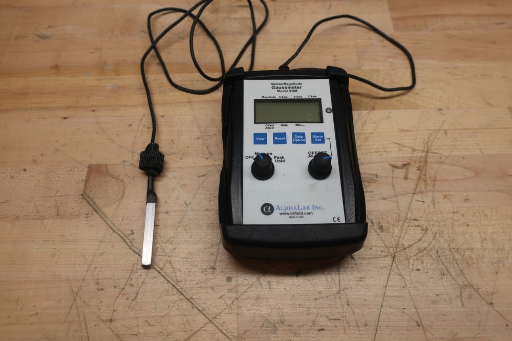 AlphaLab Vector/Magnitude Gaussmeter Model VGM