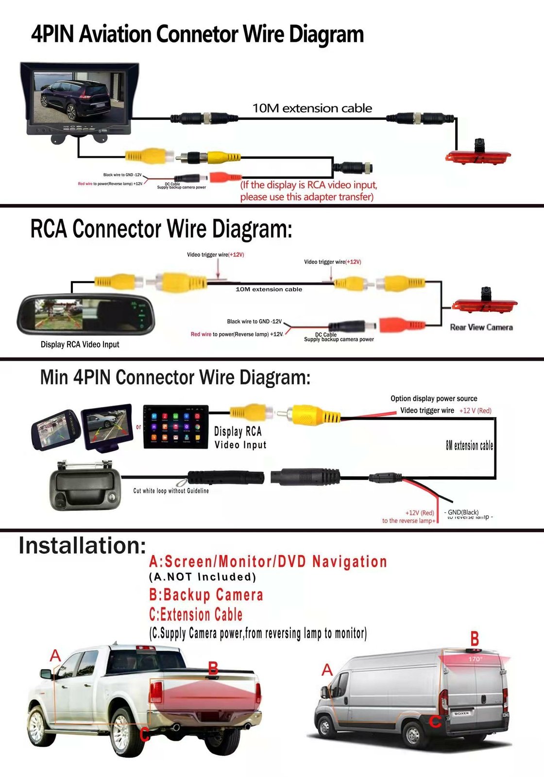 For Dodge Ram 2002-2008 1500 2500 3500 Tailgate Handle with Backup Camera Set