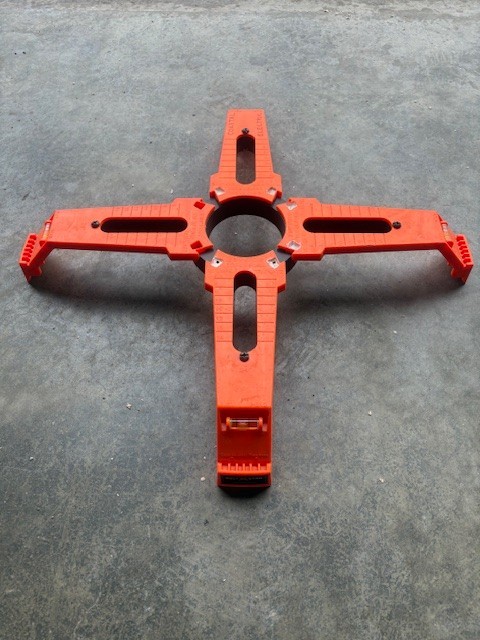 Bolt Star 24" Reusable Anchor Bolt Template for Concrete light pole bases