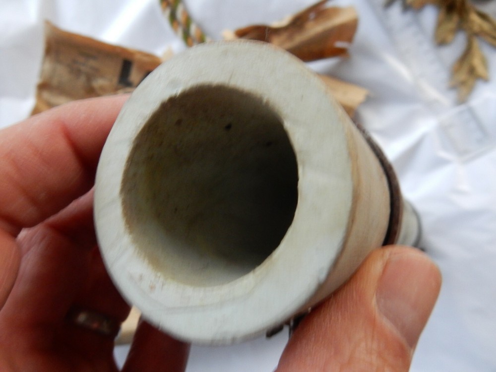 WW2 ERA CERAMIC AND WIRE COIL TRANSMITTER RESISTOR ??? SCIENTIFIC ?? WHAT