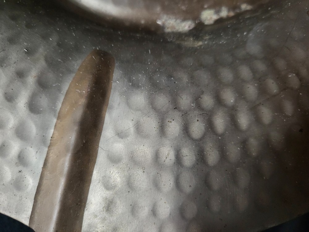 Silver And Copper Footed Tray