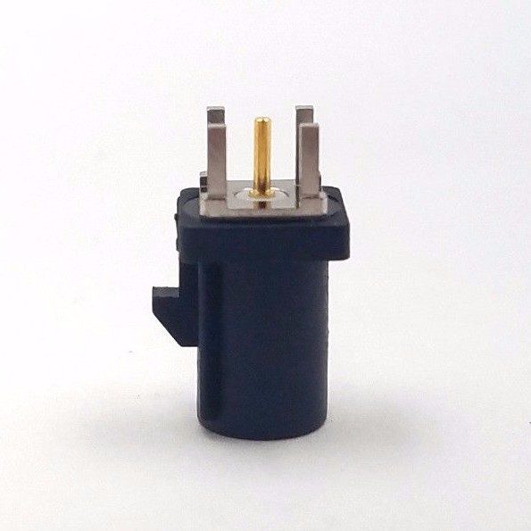 10pcs Auto Fakra Straight Plug PCB Mount, Key Code: A (Black)