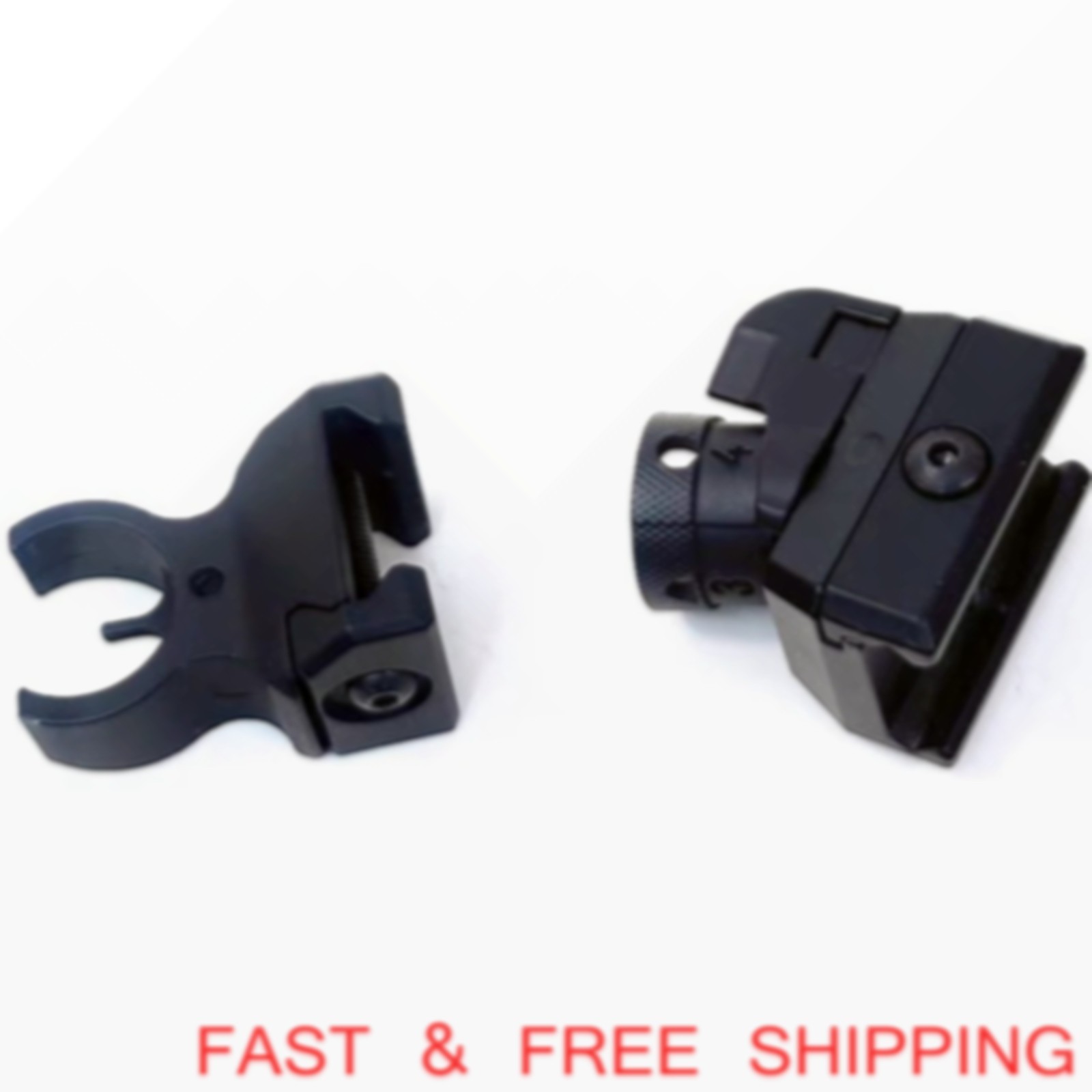 T actical Iron Low Profile Front & Rear Sight Set For P icatinny D iopter S cope