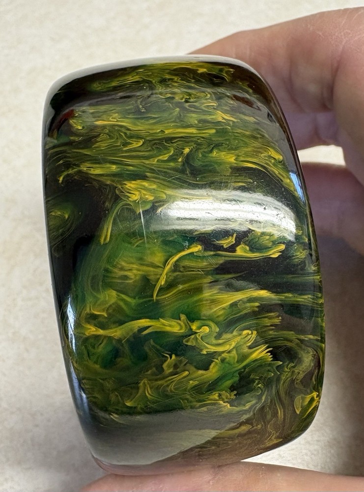 Vintage Blue Moon Bakelite Bangle