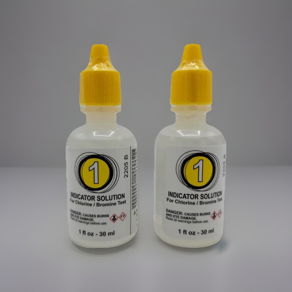 CHLORINE/BROMINE TEST KIT SOLUTION, REAGENT #1 - 1OZ 2-PACK (POOLSTYLE - 22411)