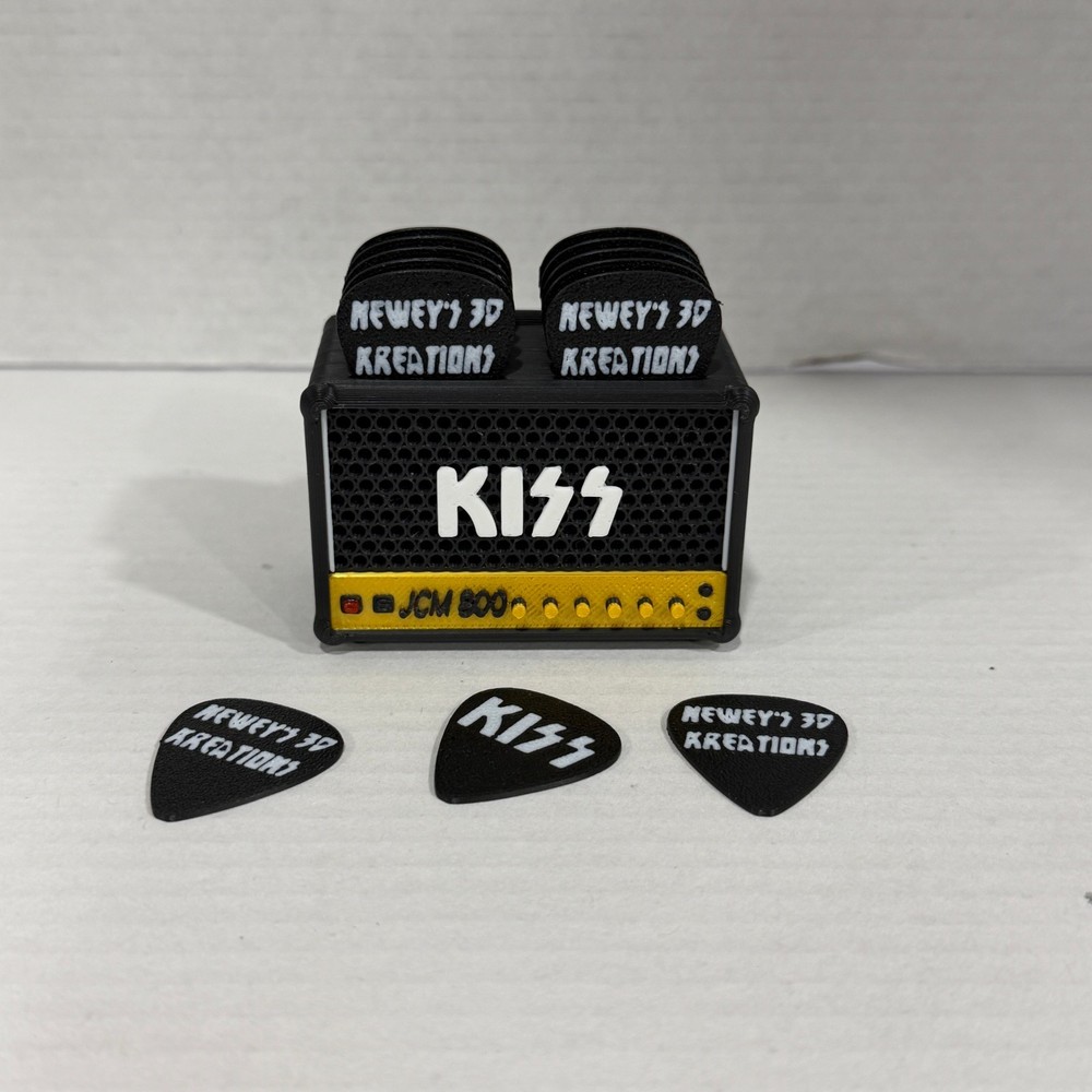 KISS mini MARSHALL JCM 800 guitar pick holder, holds 10 picks