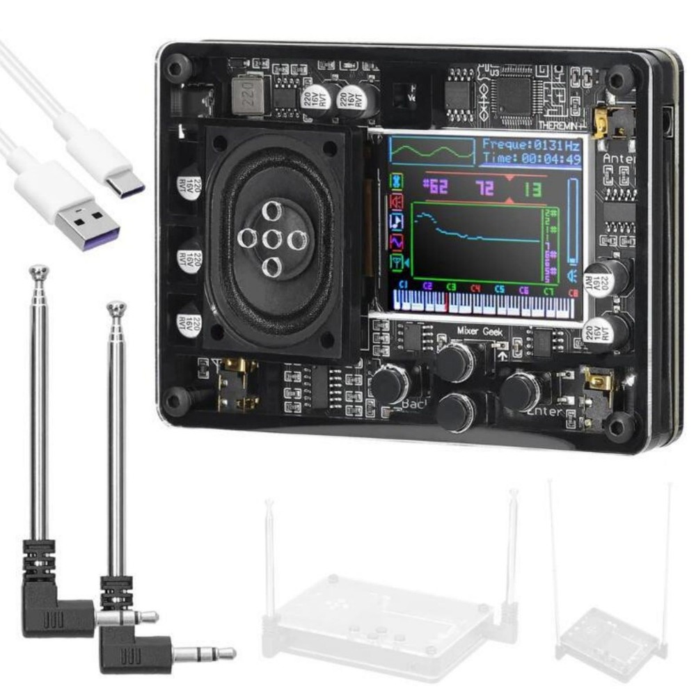 Mini Theremin Musical Electronic Creative Instrument With Screen Display