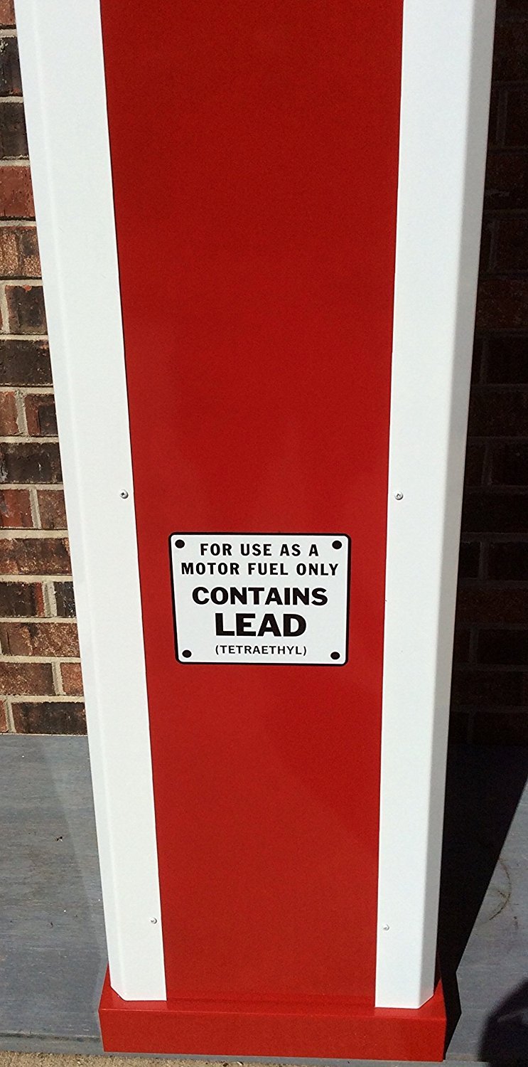 NEW REPLICA ESSO GAS PUMP - ANTIQUE OIL REPRODUCTION (WHITE & RED) - FREE SHIP*