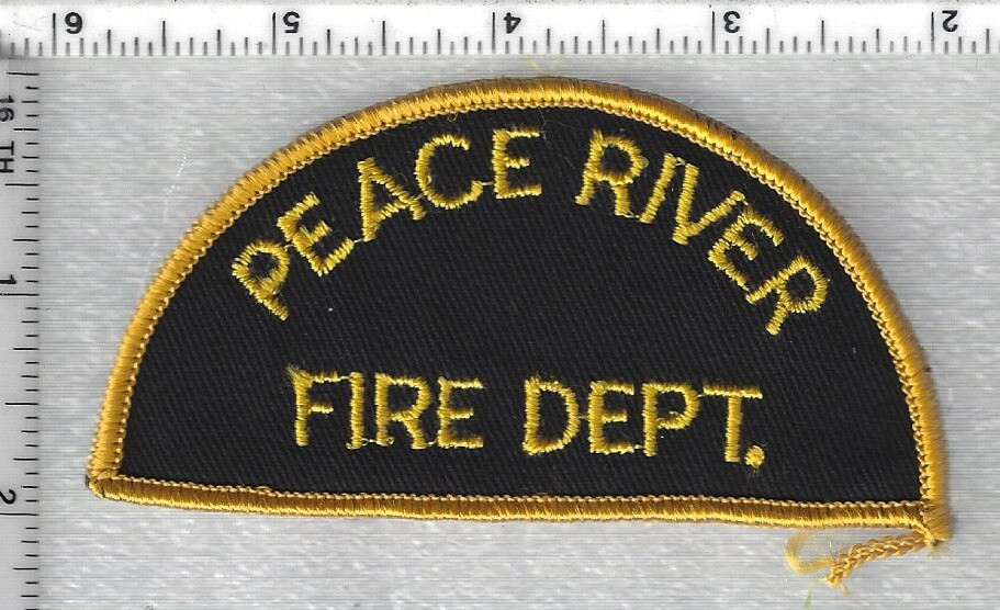 Peace River Fire Department  (Alberta, Canada)  1970's  Shoulder Patch