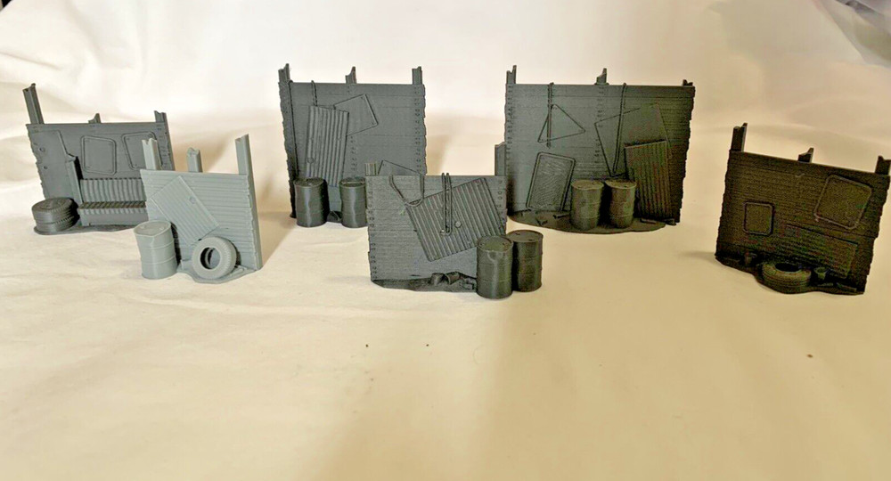 Fallout TABLETOP GAMING 3D Printed BARRICADES DIY