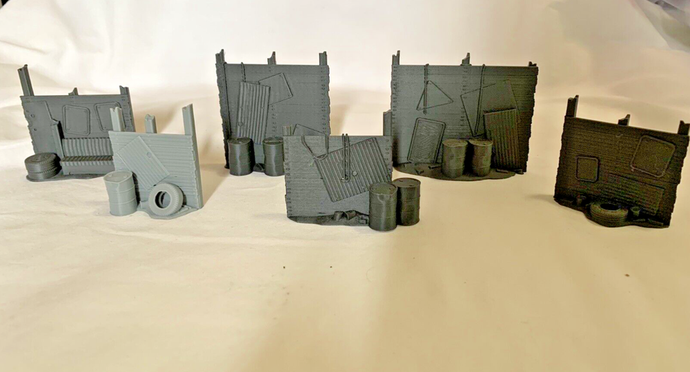 Fallout TABLETOP GAMING 3D Printed BARRICADES DIY