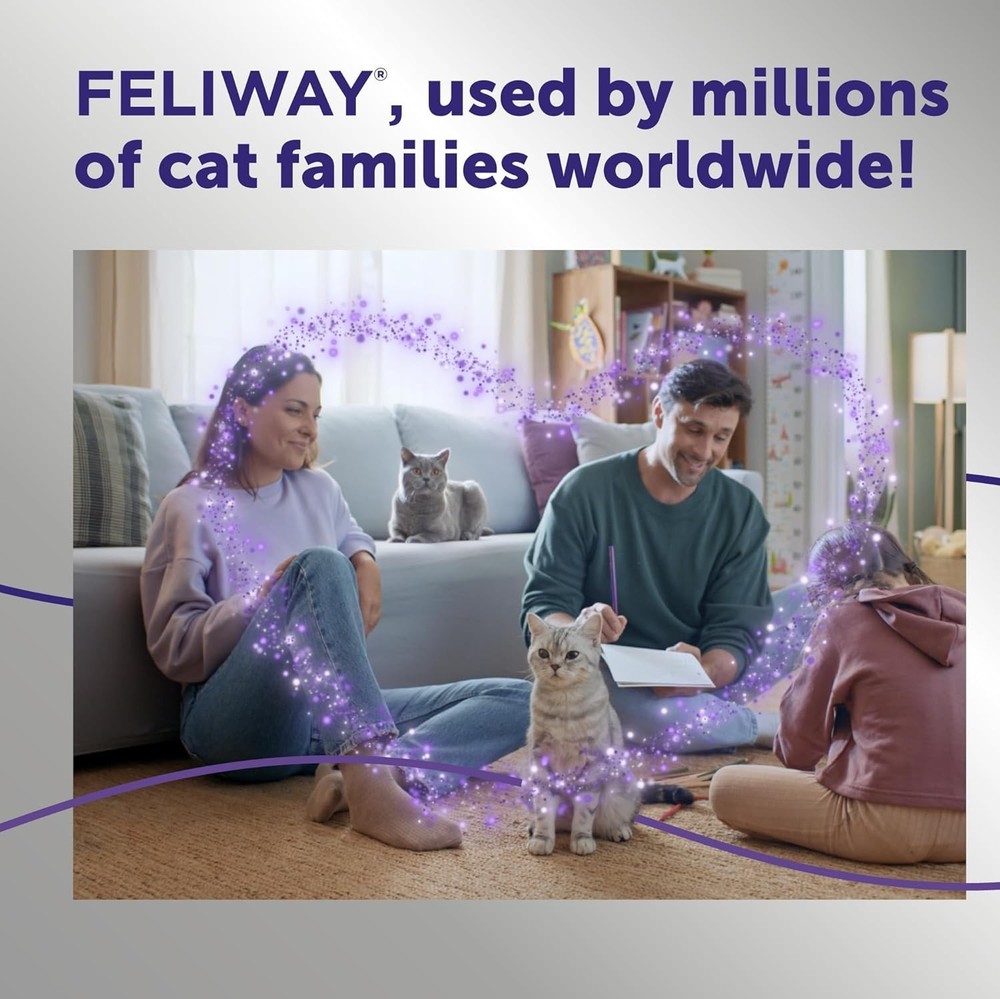 Optimum 3 x 30 Day Cat Calming Refills Pheromone Diffuser 3 x 48ml Value Pack