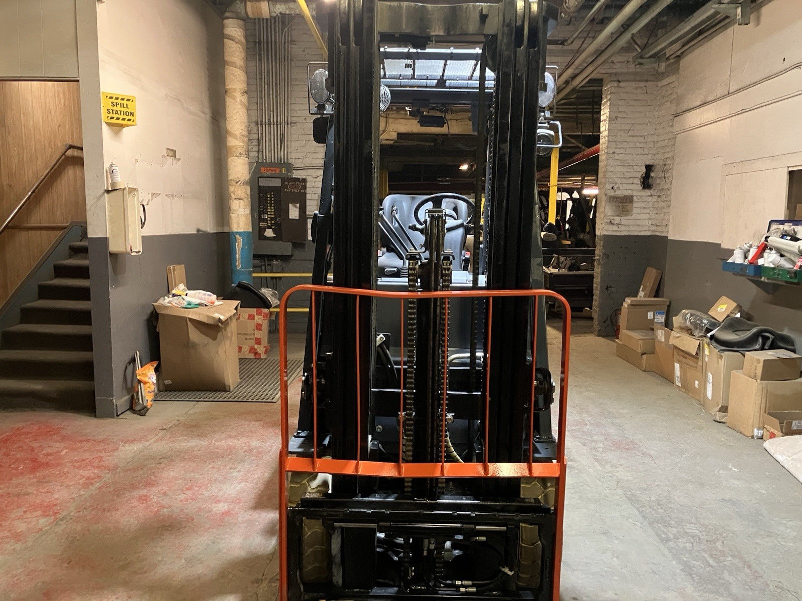 2021 Toyota 5000 LB Electric Forklift With SS and Triple Mast