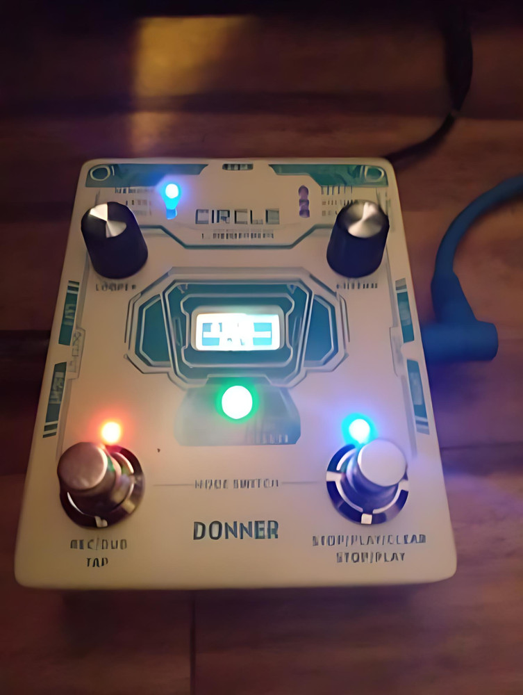 Donner Circle Looper 2 in 1 Drum Looper Effects Pedal