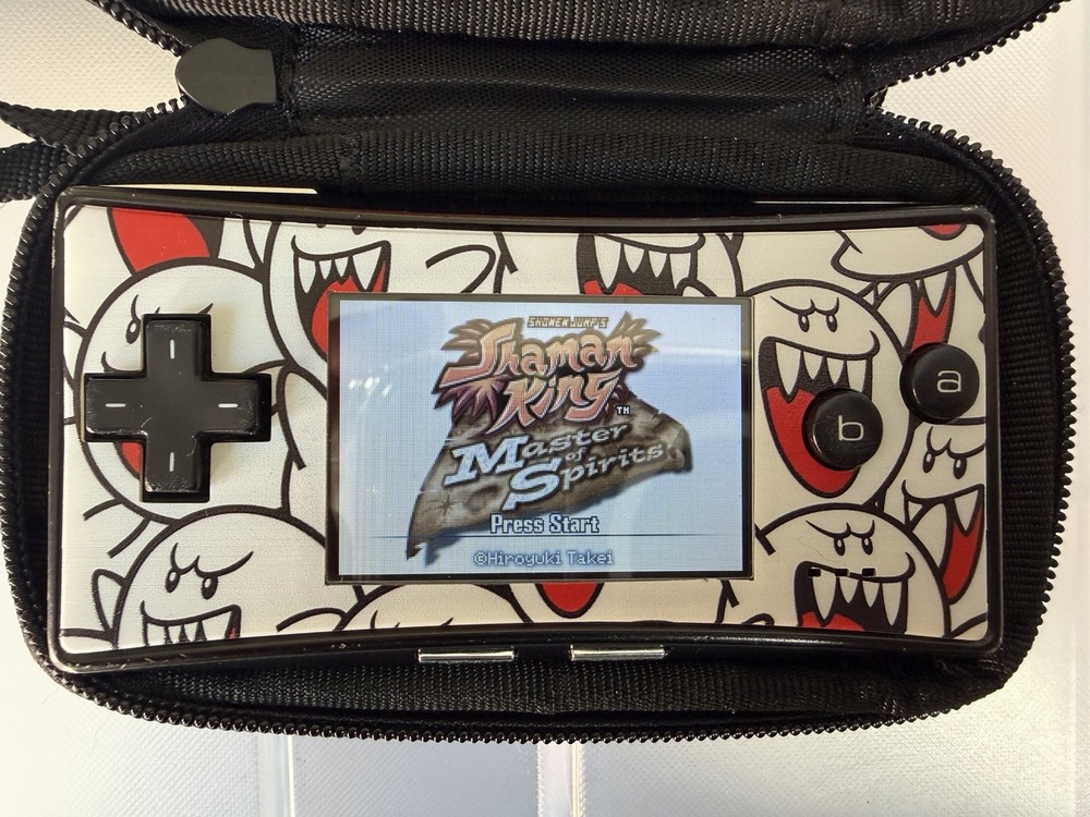 Nintendo Game Boy Micro Boo Edition Handheld Console with Carrying Case