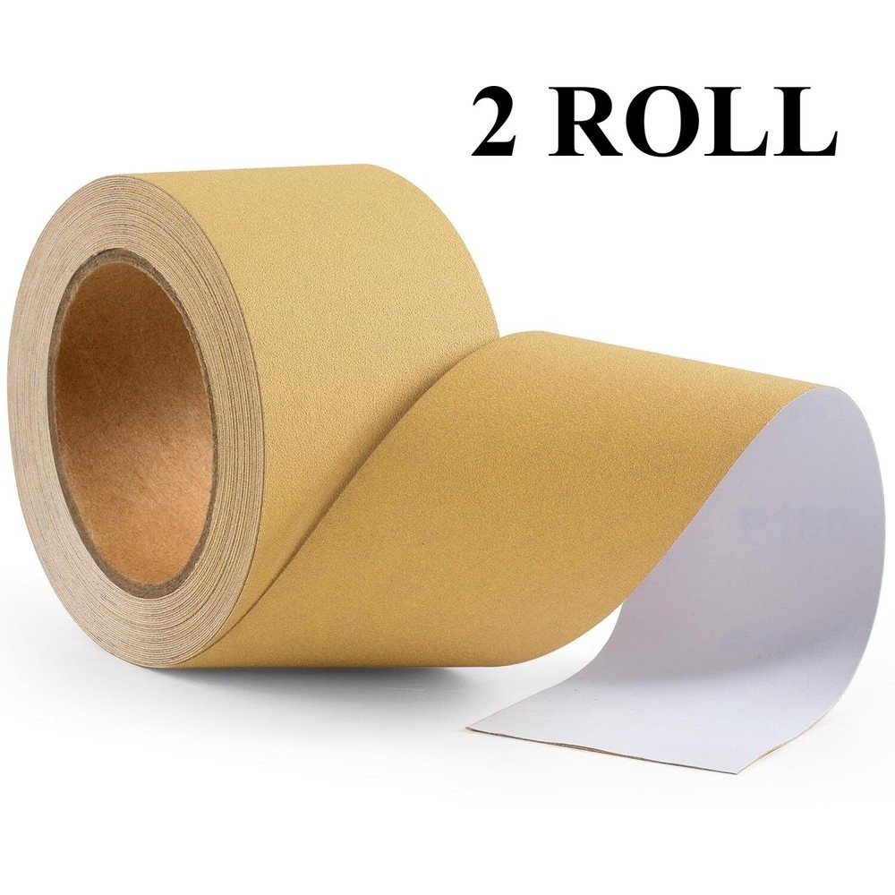 2 Pack 240 Grit PSA Sandpaper 20 Yard Long Continuous Roll 2-3/4" Sanding Sheets