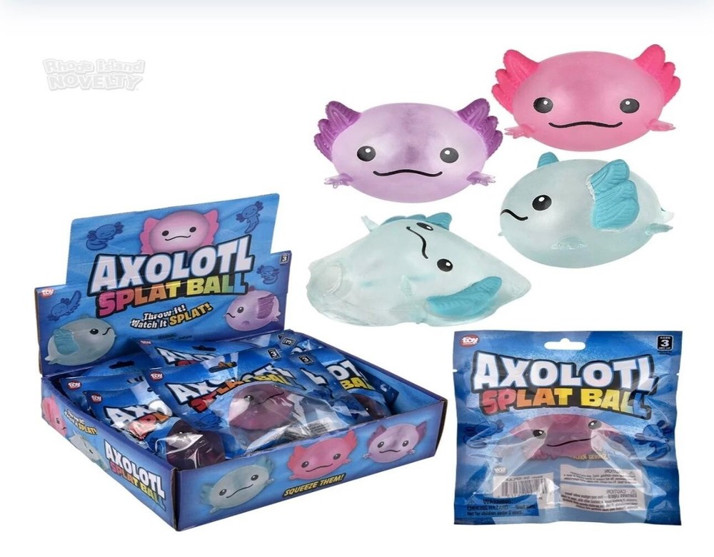 2.5" Splat Axolotl - 1 Random Color Per Order