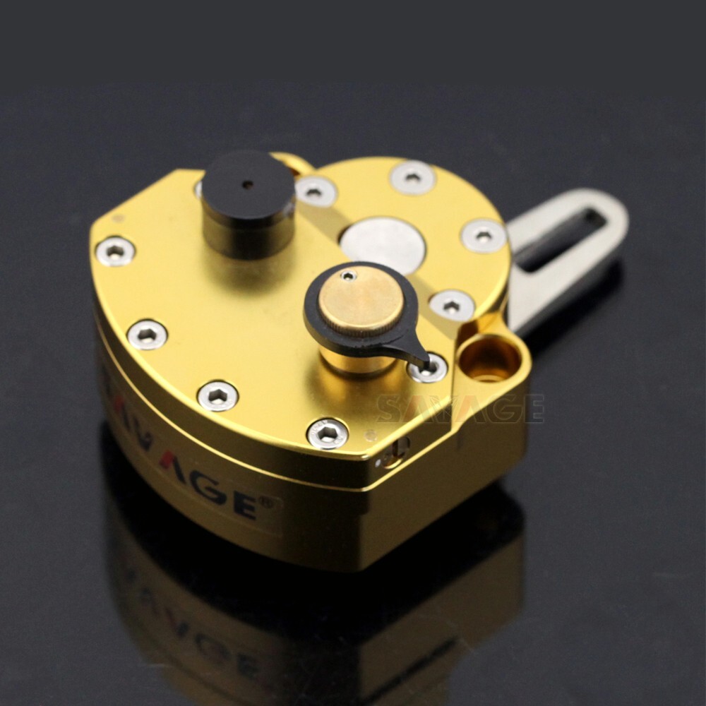 Gold Universal Adjustable Steering Damper Stabilizer Safety Control Off-Road