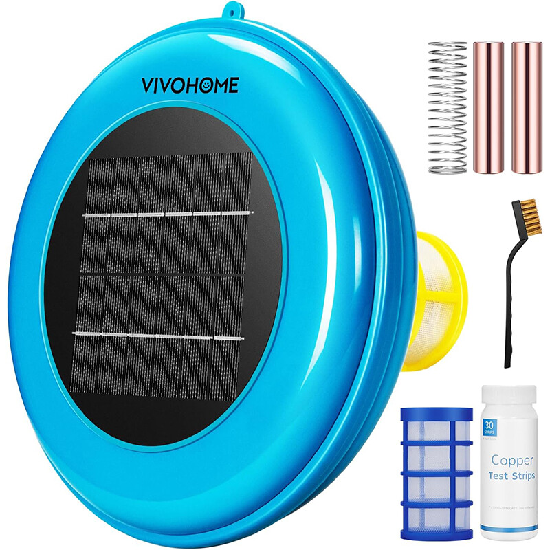 Solar Pool Ionizer Chlorine-Free Sun Shock & Water Purifier Up to 35,000 Gal