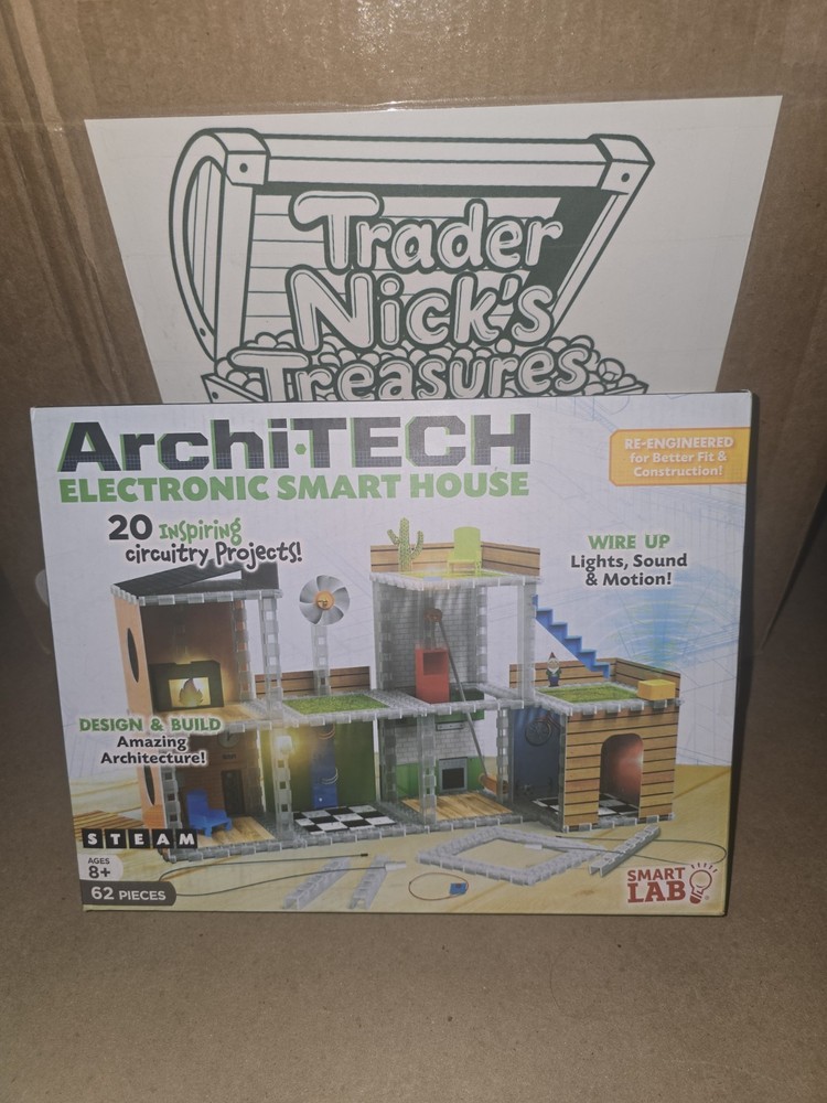Smart Lab Archi Tech Electronic Smart House 20 Circuitry Projects New Open Box