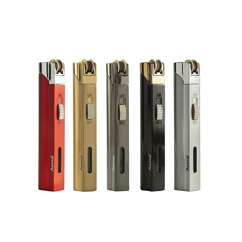 5 Pack Butane Torch Lighter Jet Flame Lockable Portable Adjustable ... Fast Ship