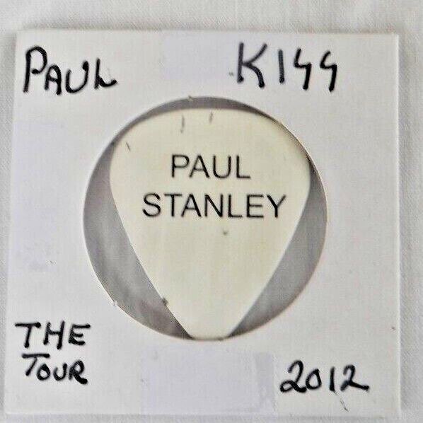 Kiss Paul Stanley Guitar Pick The Tour Kiss Motley Crue 2012 Rare