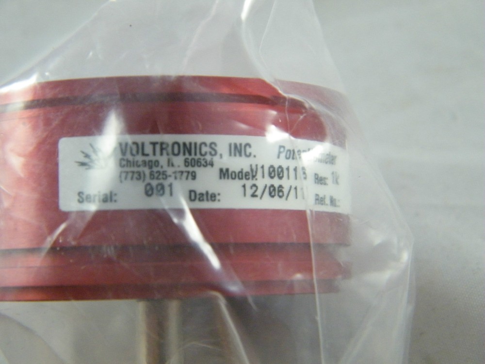 NEW ~ VOLTRONICS ~ 1K OHM POTENTIOMETER ~ MODEL # V100116 ~ ANGLE 315°