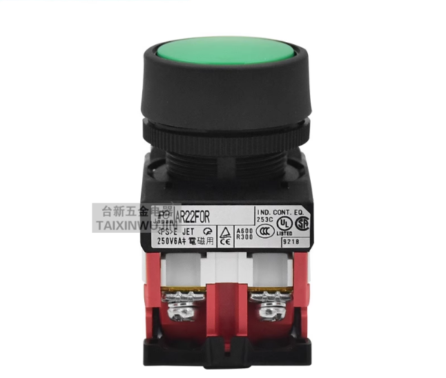 1PC New FUJI Flat button AR22FOR20R red