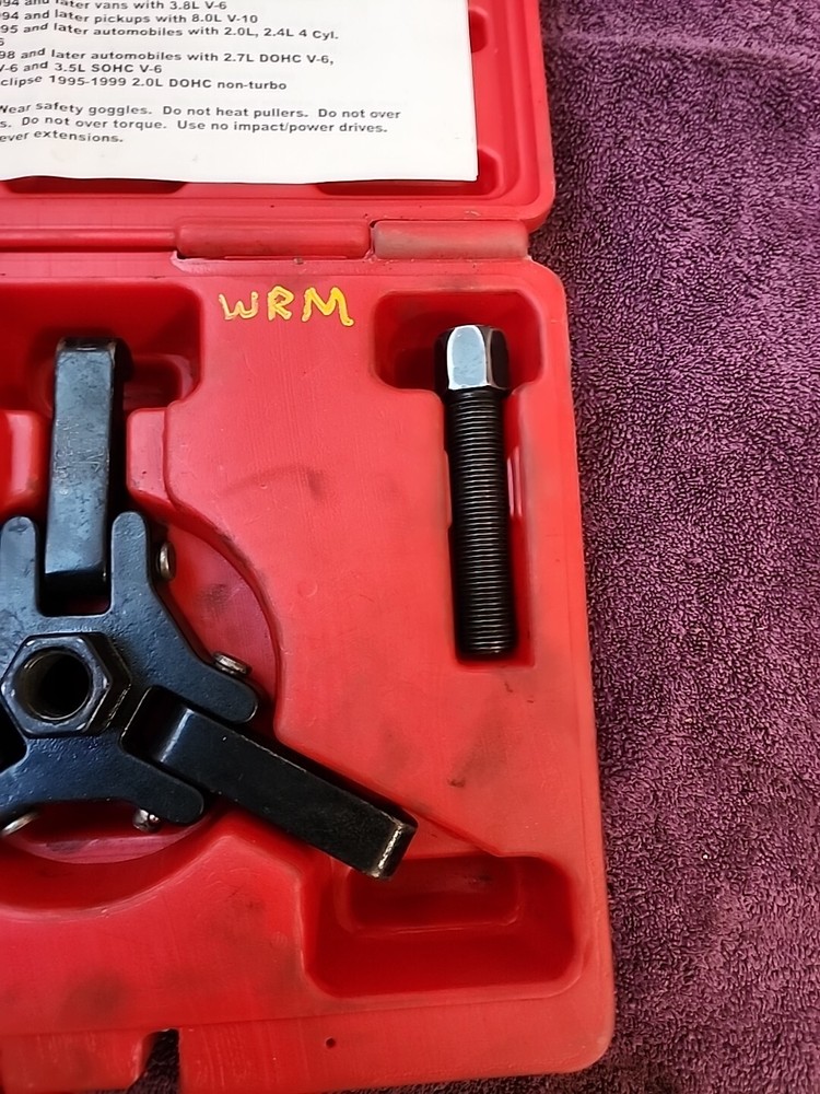 HARMONIC PULLEY PULLER WITH 2 PUSH RODS MAC TOOLS HDPP9740B