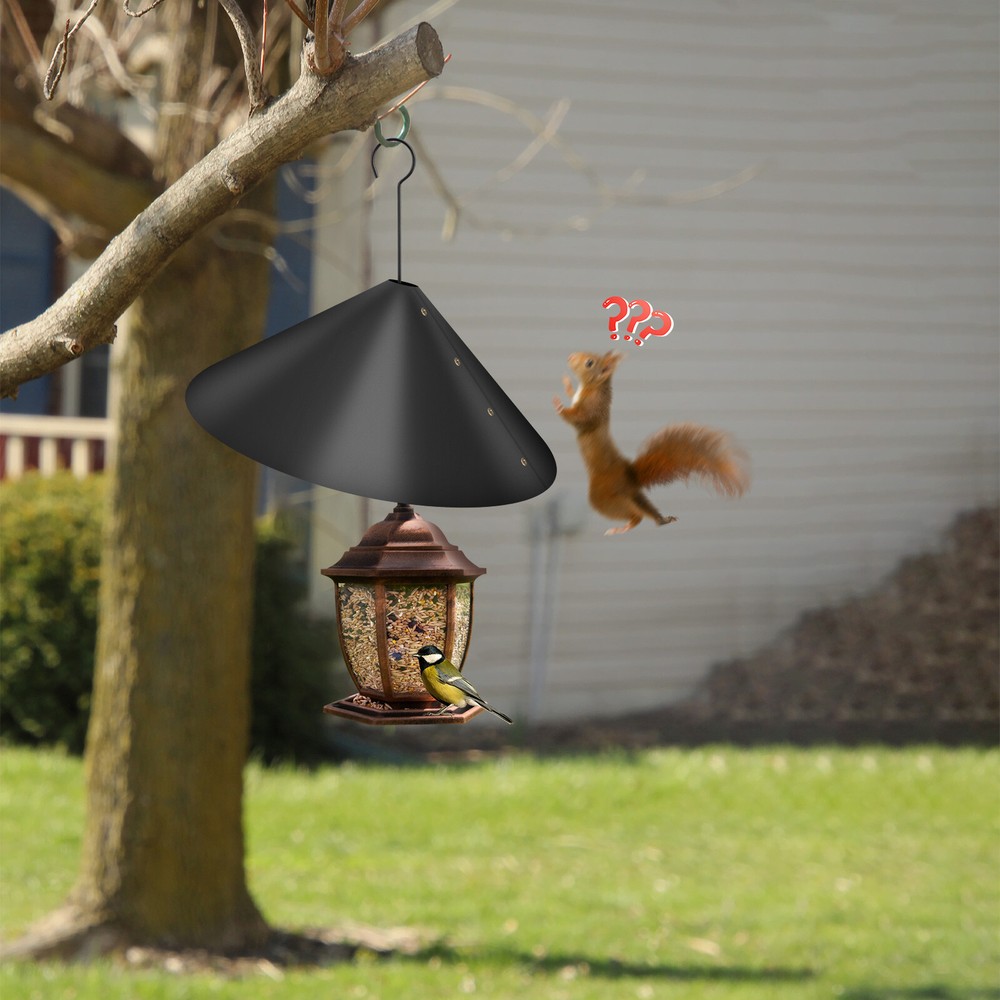 2pcs Around-wrap Squirrel Baffles 16'' Bird Feeder Squirrel Proof Baffle