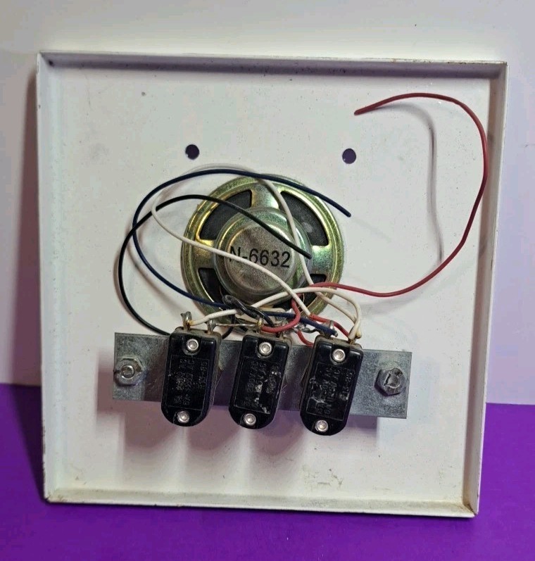 Intercom Apartment Station, Heavy Duty, White, Surface Mount Face...