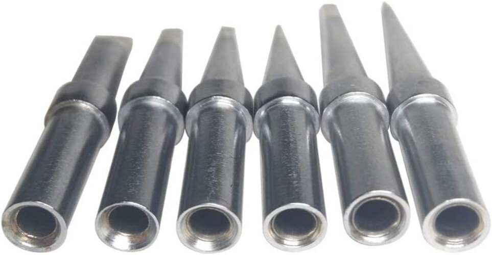 6-Piece Soldering Tips Set for Weller ET Series - Precision Copper Replacement