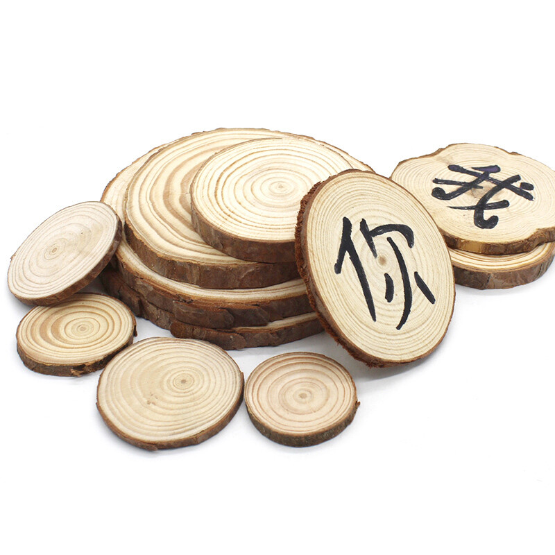 Wooden Slices Wood Log Discs Round Rustic Wedding Crafts Coasters 4CM To 15CM