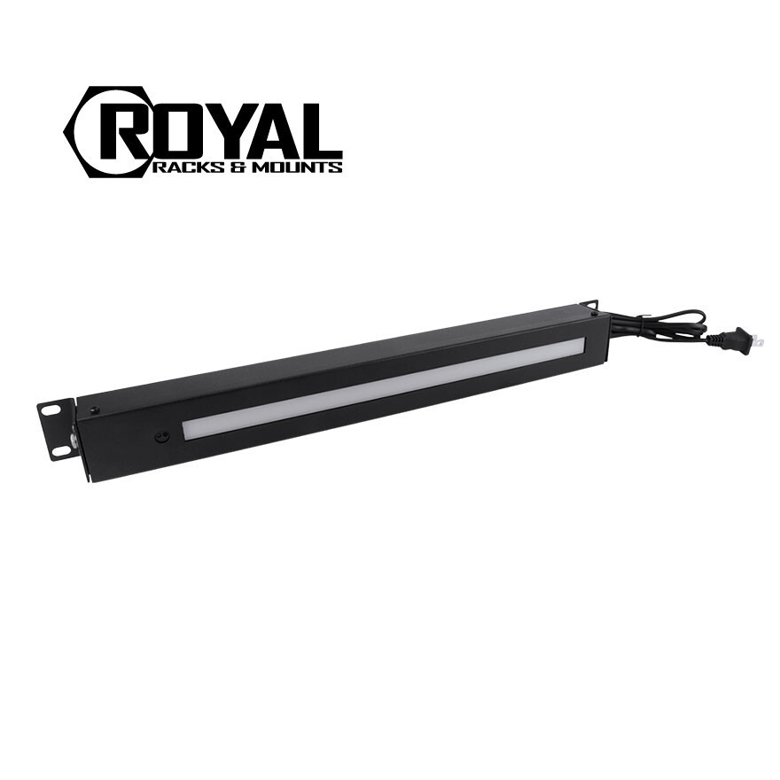 Royal Racks 1U Rotatable AV Rack Mount LED Light Rotating 19" Mount