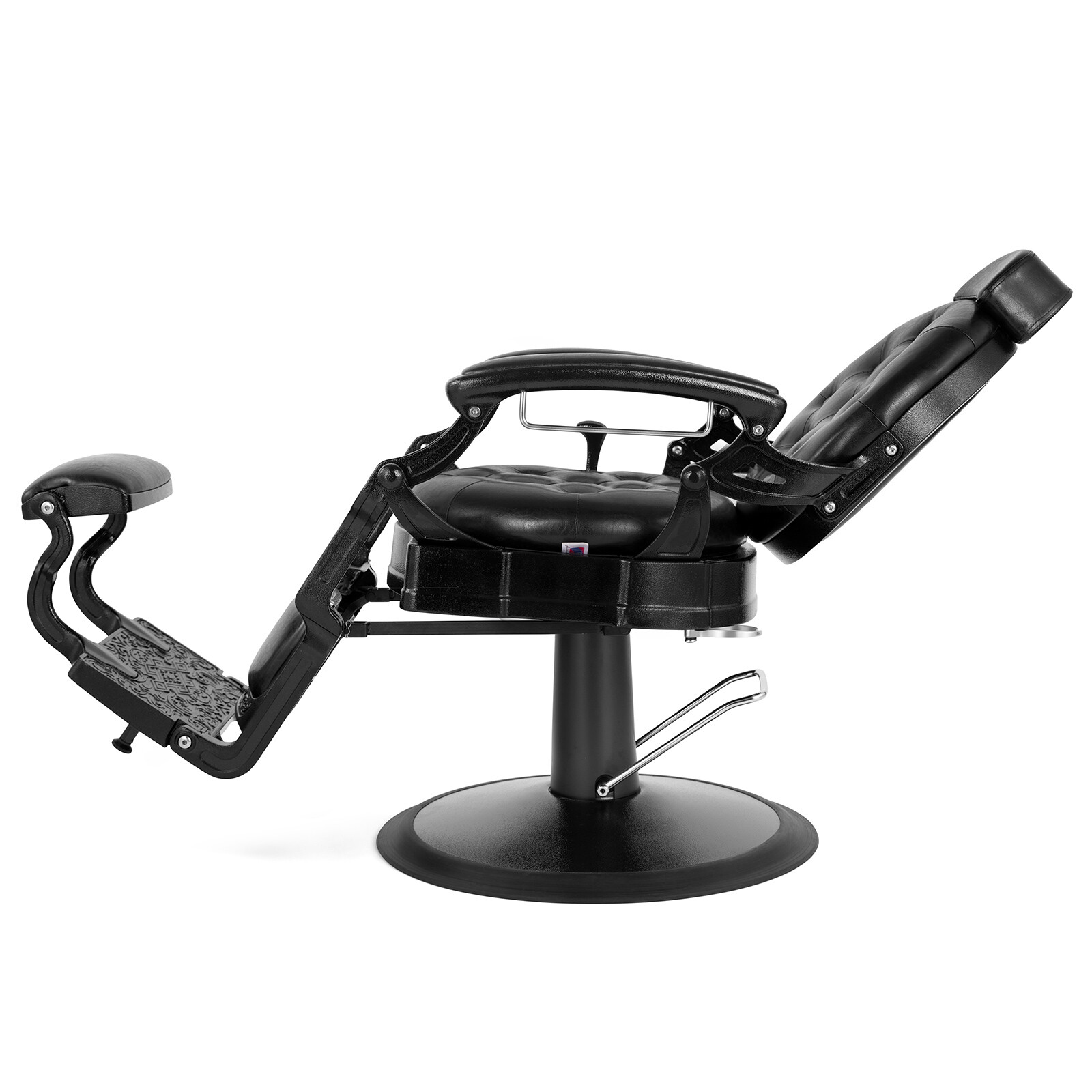 Vintage Black Heavy Duty Barber Chair Hydraulic Recline All Purpose Salon Beauty