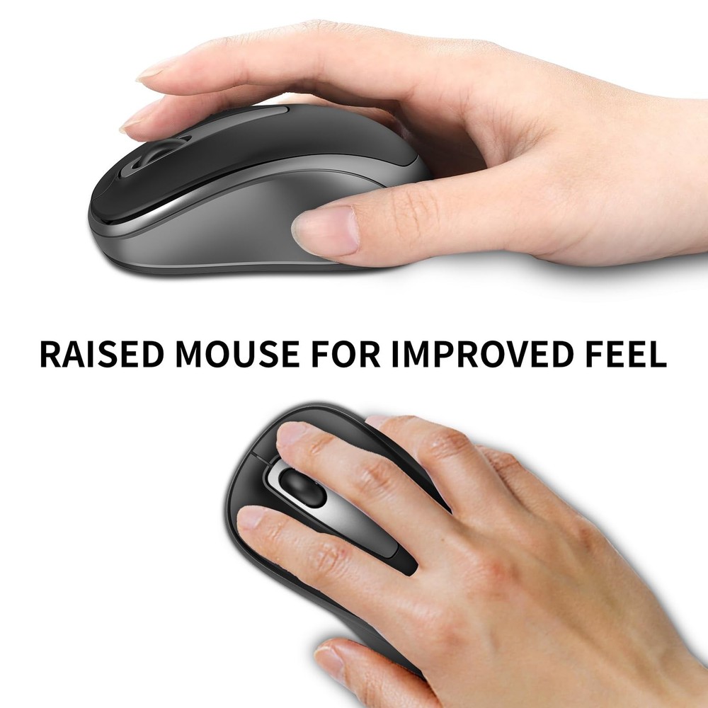 ACOZYKITTEN Wireless Mouse for Portable Computer, 2.4G Noiseless Mouse with U...