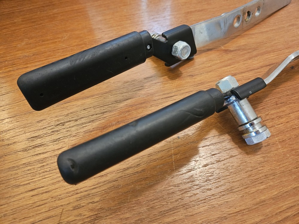 Teeter Hang Ups Inversion Table Replacement 3 Hole Hinges Pair with Handles