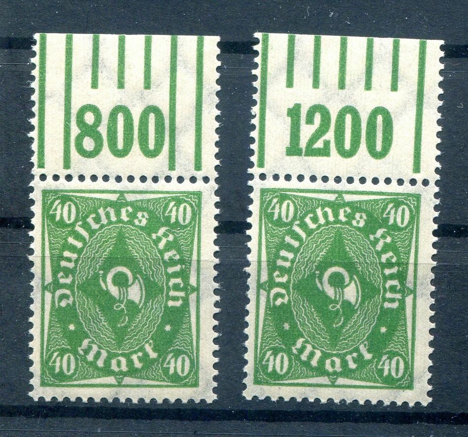 Dr-Infla 232 WOR Both Upper Margin Types ** MNH Mint Never Hinged 51EUR (H8043