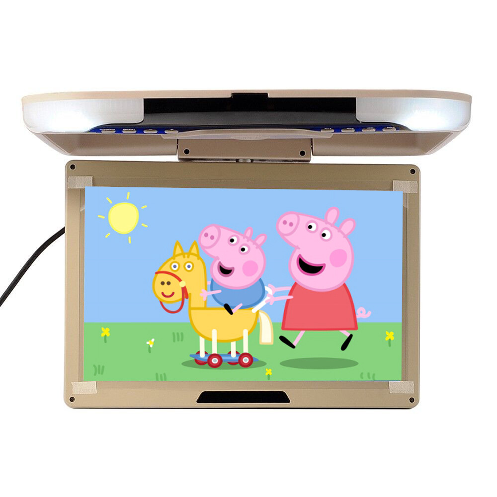 13'' Car Overhead Flip Down Ceiling Monitor 12V/24V PAL/NTSC LCD TFT Beige