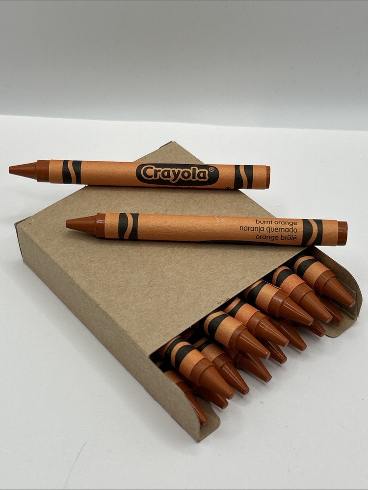 (16) Crayola Crayons (burnt orange) BULK