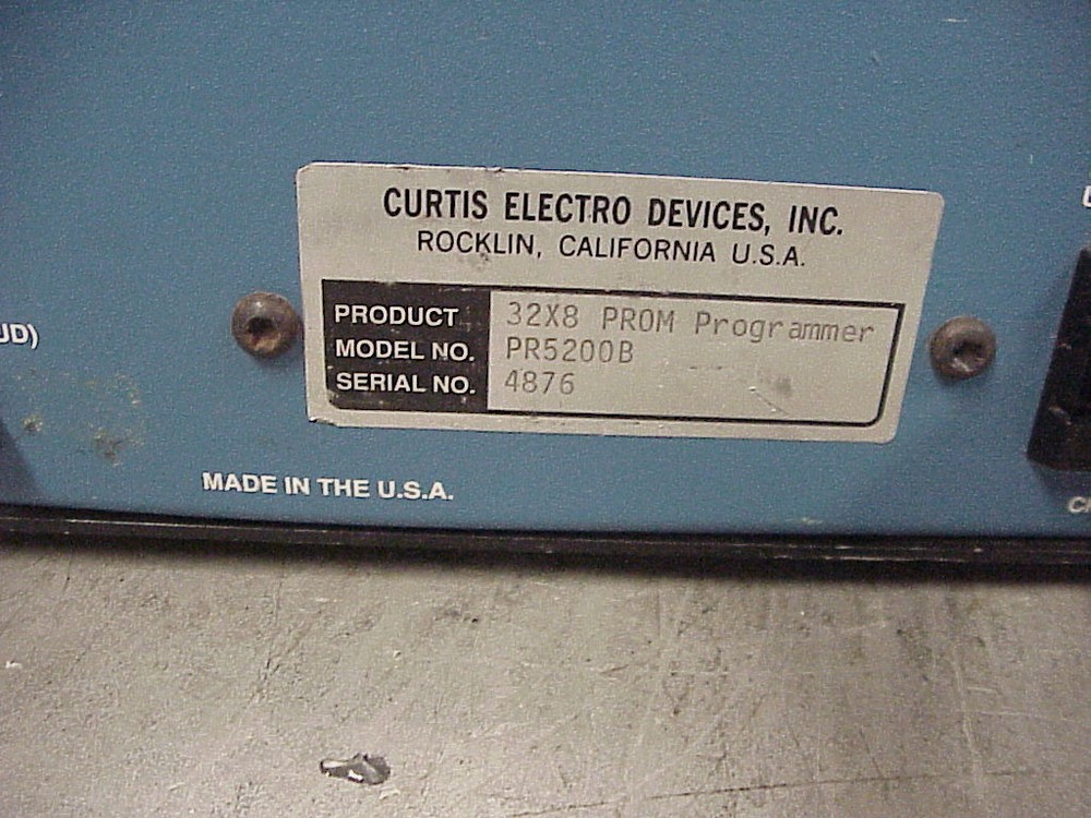 Curtis Electro Devices Nam Burner PR5200B