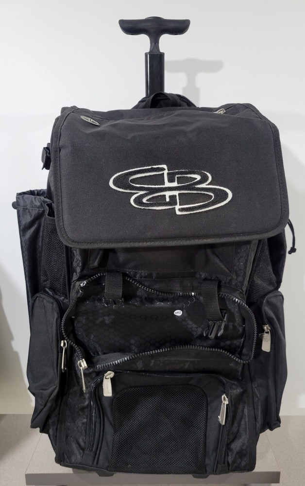 Boombah Baseball Softball Rolling Superpack 2.0 Black *Missing Front Flap*